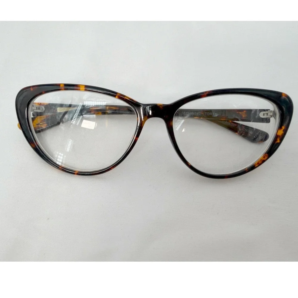 Christian Siriano CV Rose Tortoise Cat Eye‎ Eyeglasses Frames 56-16-140 103-118